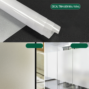DECAL DÁN KÍNH TĨNH ĐIỆN CÁT MỜ