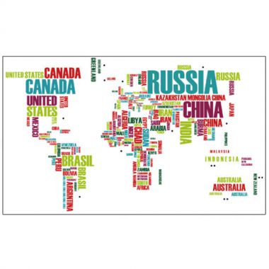 Bản đồ thế giới tên các quốc gia