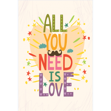 Decal Slogan All you need is love