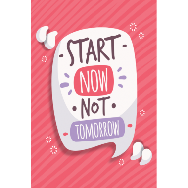 Decal Slogan Star Now Not Tomorrow