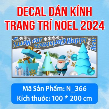 DECAL TRANG TRÍ GIÁNG SINH CÁNH ĐỒNG TUYẾT VÀ NHỮNG PHỤ KIỆN TRANG TRÍ