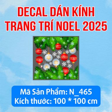 TRANG TRÍ GIÁNG SINH 2025 CÁNH ĐỒNG TUYẾT VÀ DÂY THÔNG TREO QUẢ CHÂU