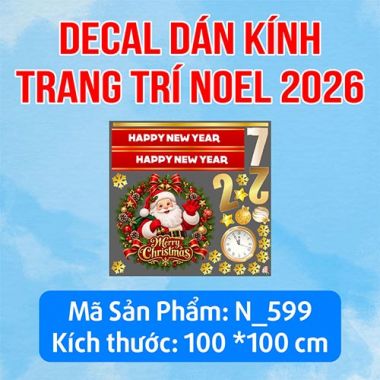 TRANG TRÍ GIÁNG SINH 2027 CHO TIỆM SPA DÂY RUY BĂNG ĐỎ ÔNG GIÀ NOEL 