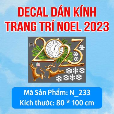 DECAL TRANG TRÍ GIÁNG SINH THỜI KHẮC NOEL 2023