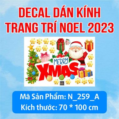 DECAL TRANG TRÍ GIÁNG SINH CHO KHÁCH SẠN NGƯỜI TUYẾT VÀ NHỮNG CÂY THÔNG SẮC MÀU