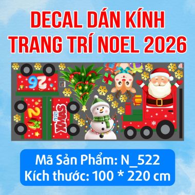 DECAL TRANG TRÍ NOEL ĐOÀN TÀU XMAS 2026