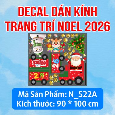 DECAL TRANG TRÍ NOEL ĐOÀN TÀU XMAS 2026