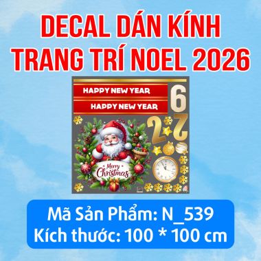 TRANG TRÍ GIÁNG SINH CHO TIỆM SPA DÂY RUY BĂNG ĐỎ ÔNG GIÀ NOEL DƯỚI CÁNH ĐỒNG TUYẾT