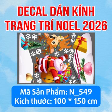 TRANG TRÍ GIÁNG SINH CHO SẢNH CHUNG CƯ ÔNG GIÀ NOEL VÀ TUẦN LỘC NHỎ TRÊN MỎM TUYẾT
