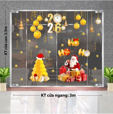 TRANG TRÍ GIÁNG SINH ÔNG NOEL VÀ CÂY THÔNG ĐỘI MŨ ĐỎ