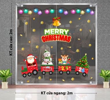 TRANG TRÍ GIÁNG SINH CHO NHÀ HÀNG ĐOÀN TÀU NOEL DƯỚI TRỜI ĐÊM