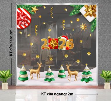 TRANG TRÍ GIÁNG SINH CỬA HÀNG TIỆN LỢI ĐÔI TUẦN LỘC TRÊN CÁNH ĐỒNG TUYẾT VÀ NHỮNG CÂY THÔNG