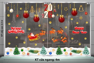 TRANG TRÍ GIÁNG SINH 2026 ĐOÀN TUẦN LỘC KÉO XE TRÊN CÁNH ĐỒNG TUYẾT