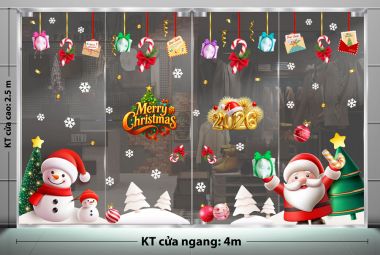 TRANG TRÍ GIÁNG SINH CHO NGÂN HÀNG ÔNG GIÀ NOEL VÀ NGƯỜI TUYẾT ĐÓN CHÀO