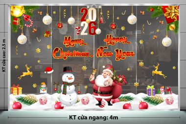 TRANG TRÍ GIÁNG SINH CHO CÔNG TY ÔNG GIÀ NOEL VÀ NGƯỜI TUYẾT ĐÓN GIÁNG SINH