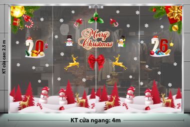 TRANG TRÍ GIÁNG SINH CHO KHÁCH SẠN NHỮNG CÂY THÔNG ĐỎ TRÊN NGỌN ĐỒI TUYẾT TRẮNG