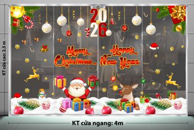 TRANG TRÍ NOEL CHO NGÂN HÀNG ÔNG GIÀ NOEL VÀ TUẦN LỘC TRÊN CÁNH ĐỒNG TUYẾT
