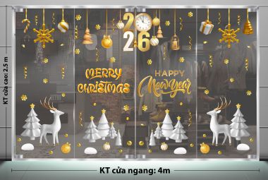 TRANG TRÍ NOEL CHO NGÂN HÀNG NHỮNG CÂY THÔNG VÀ TUẦN LỘC TRẮNG VÀ NHỮNG QUẢ CHUÔNG VÀNG