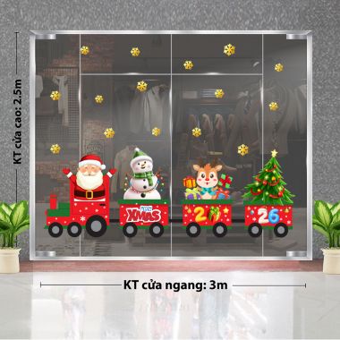DECAL TRANG TRÍ NOEL ĐOÀN TÀU XMAS 2026