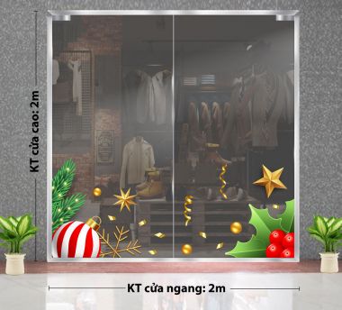 DECAL TRANG TRÍ NOEL ĐỒ TRANG TRÍ GIÁNG SINH