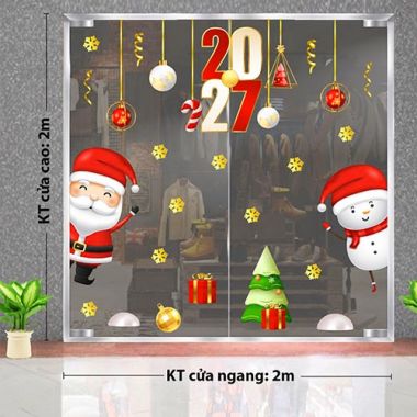 TRANG TRÍ GIÁNG SINH CHO TRƯỜNG MẦM NON ÔNG GIÀ NOEL VÀ NGƯỜI TUYẾT LẤP LÓ 