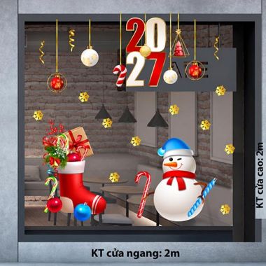 TRANG TRÍ GIÁNG SINH 2027 CHO QUÁN ĂN NGƯỜI TUYẾT VÀ CHIẾC ỦNG