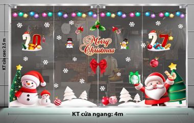 DECAL TRANG TRÍ GIÁNG SINH CHO VĂN PHÒNG ĐÊM NOEL 2027