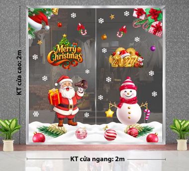 TRANG TRÍ GIÁNG SINH CHO CỬA HÀNG XE MÁY ÔNG GIÀ NOEL VÀ NGƯỜI TUYẾT VUI TƯƠI