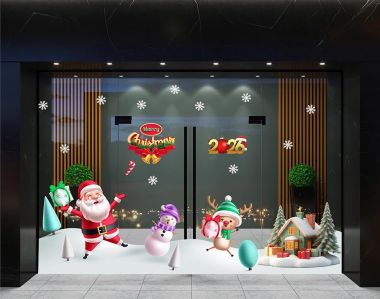 TRANG TRÍ GIÁNG SINH CHO TRƯỜNG ANH NGỮ ÔNG GIÀ NOEL VÀ NGƯỜI TUYẾT TRÊN CÁNH ĐỒNG TUYẾT TRẮNG