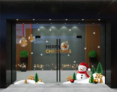 TRANG TRÍ NOEL CHO NHÀ HÀNG NGƯỜI TUYẾT TRẮNG ĐÓN GIÁNG SINH