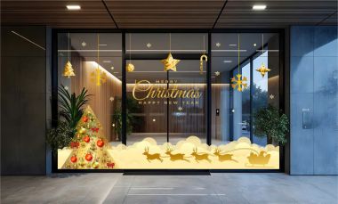 TRANG TRÍ GIÁNG SINH CHO SẢNH CHUNG CƯ THÔNG VÀ VÀ ĐOÀN TUẦN LỘC DƯỚI TUYẾT