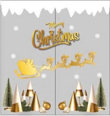 TRANG TRÍ NOEL CHO TIỆM SPA CÂY THÔNG VÀ DÂY BĂNG TUYẾT