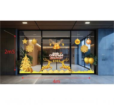 TRANG TRÍ GIÁNG SINH CHO NGÂN HÀNG TUẦN LỘC VÀ THÔNG VÀNG