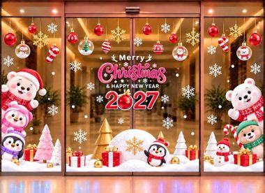 TRANG TRÍ NOEL CHO TRUNG TÂM ANH NGỮ NHỮNG NGƯỜI BẠN NHỎ ĐÓN CHÀO