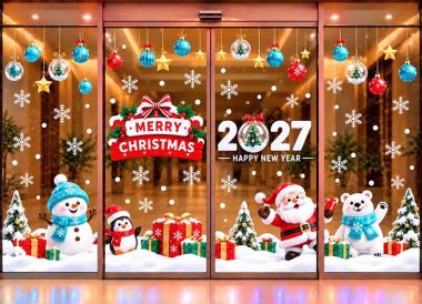 DECAL TRANG TRÍ NOEL 2027 CHO TRUNG TÂM THƯƠNG MẠI