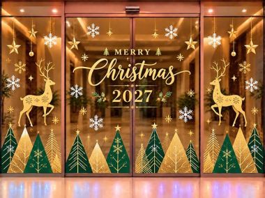 TRANG TRÍ NOEL 2027 CHO TIỆM VÀNG BẠC ĐÔI TUẦN LỘC VÀNG