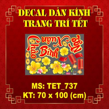 DECAL DÁN KÍNH TRANG TRÍ TẾT ĐÔI NGỰA PEGASUS VÀNG ĐÓN TÀI LỘC NĂM 2026