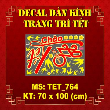 DECAL DÁN KÍNH TRANG TRÍ CHO SẢNH CHUNG CƯ CHÀO TẾT 2026 ĐÔI BÉ CHÚC XUÂN BÍNH NGỌ