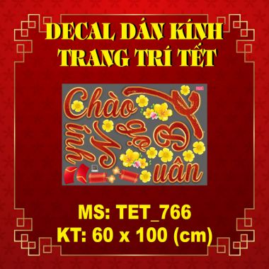 DECAL DÁN KÍNH TRANG TRÍ TẾT CHO CÔNG TY XUÂN BÍNH NGỌ  2026 VÀNG ĐẦY SUNG TÚC