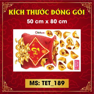 DECAL DÁN KÍNH TRANG TRÍ TẾT 2026 THẦN TÀI CƯỠI NGỰA VÀ ĐÔI QUẠT ĐỎ