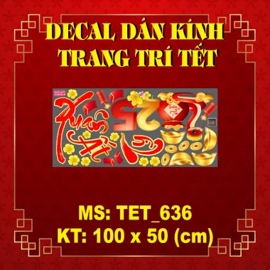 DECAL TRANG TRÍ TẾT XUÂN ẤT TỴ 2025 VÀ TÚI TIỀN ĐỎ