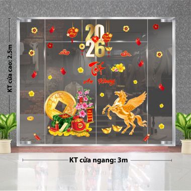 TRANG TRÍ TẾT CHO SHOP  QUẦN ÁO NGỰA VÀNG VÀ BÁNH CHƯNG 2026