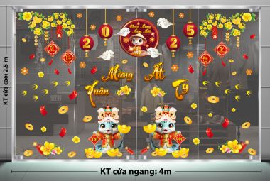 TRANG TRÍ TẾT CHO TRƯỜNG ANH NGỮ MỪNG XUÂN ẤT TỴ VÀ ĐÔI MAI VÀNG