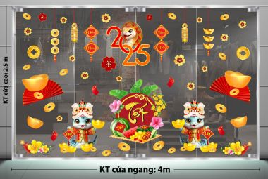 TRANG TRÍ TẾT CHO NHÀ HÀNG ĐÔI RẮN CHÚC TẾT 2025