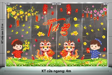 TRANG TRÍ TẾT DIÊU THỊ CHÀO TẾT 2025 MAI ĐÀO ĐÓN ẤT TỴ