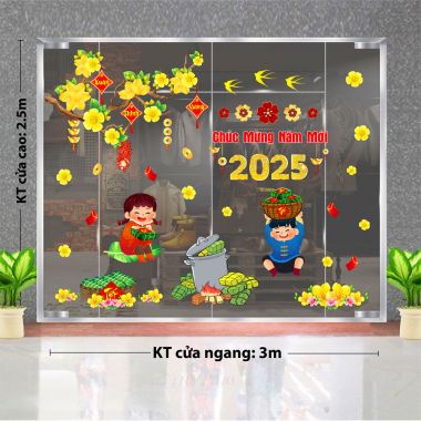 TRANG TRÍ TẾT CHO TRƯỜNG HỌC BÉ VUI NẤU BÁNH CHƯNG DƯỚI MAI VÀNG