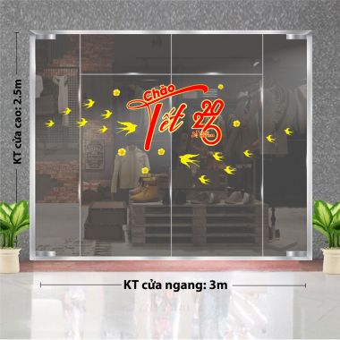 DECAL TRANG TRÍ CHÀO TẾT 2026 VÀ ÉN VÀNG