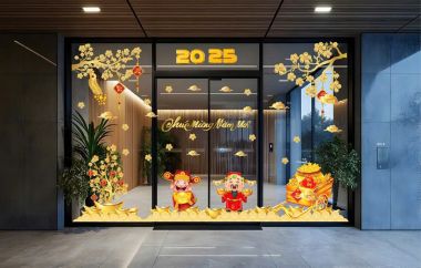 TRANG TRÍ TẾT CHO TIỆM VÀNG THẦN TÀI RƯỚC LỘC NĂM 2025