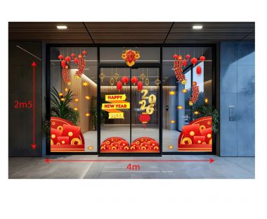 TRANG TRÍ TẾT CHO NHÀ HÀNG LỒNG ĐÈN ĐỎ VÀ BAO LÌ XÌ CHÚC XUÂN 2026