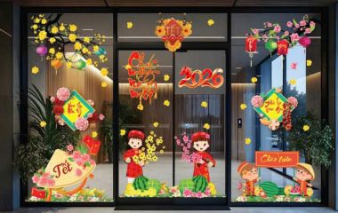 TRANG TRÍ TẾT CÔNG TY BẢO HIỂM MAI ĐÀO ĐÓN XUÂN 2026 VẠN SỰ NHƯ Ý